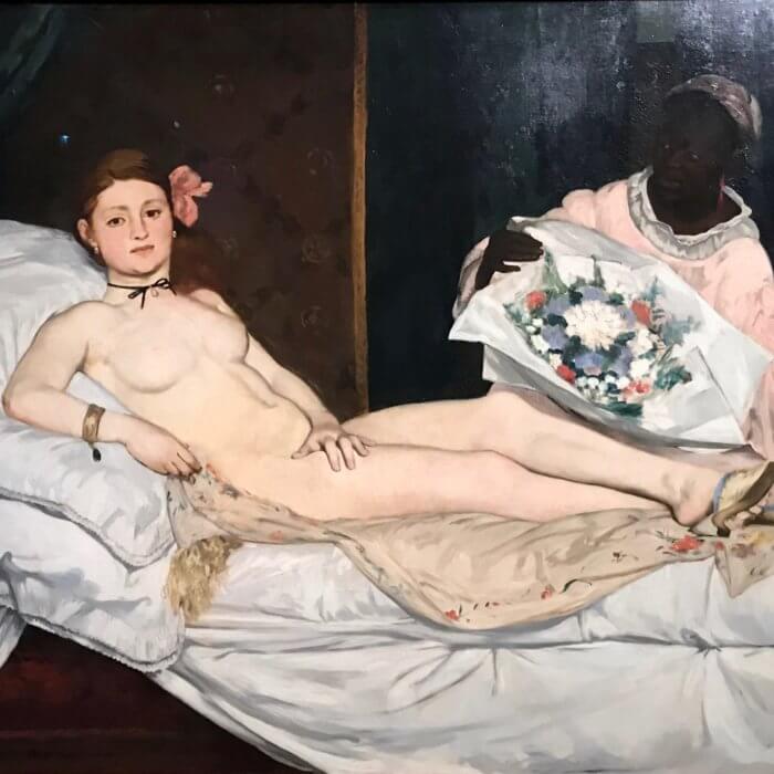 edouard manet olympia painting female's nude