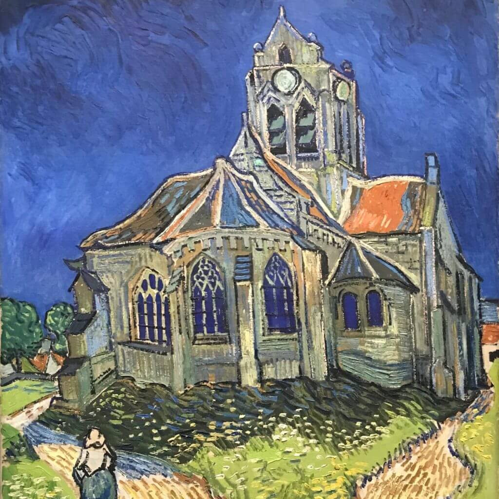 auvers sur oise church painted by van gogh