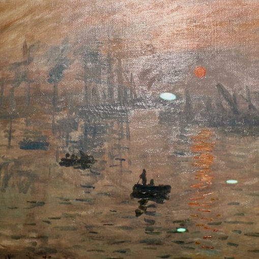 Monet's painting, impression sunrise