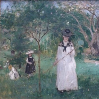 Berthe Morisot chasing butterflies