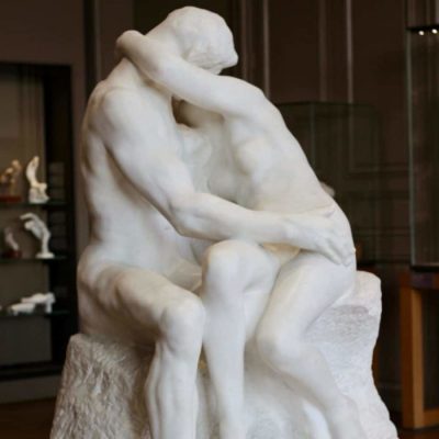 Rodin marble sculpture called the Kiss