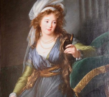 Portrait of countess Skavonskaïa by Mme Vigée Lebrun female painter at musée Jacquemart André