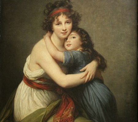 Mme Vigée Lebrun self portrait with her daughter